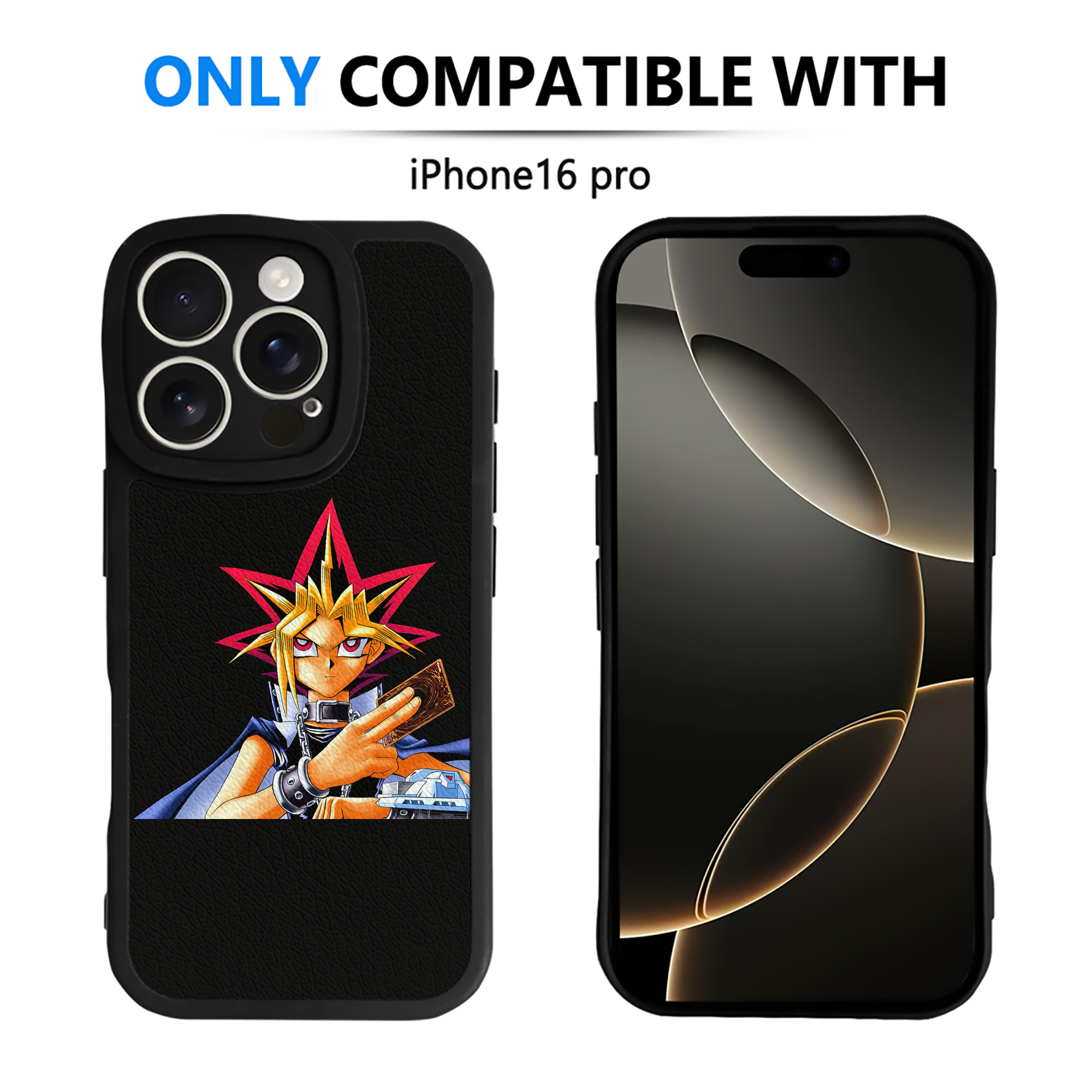 遊☆戯☆王 Yu-Gi-Oh! 【iPhone 16シリーズ対応】シリコンスマホケース（レザー調） 材質：シリコン